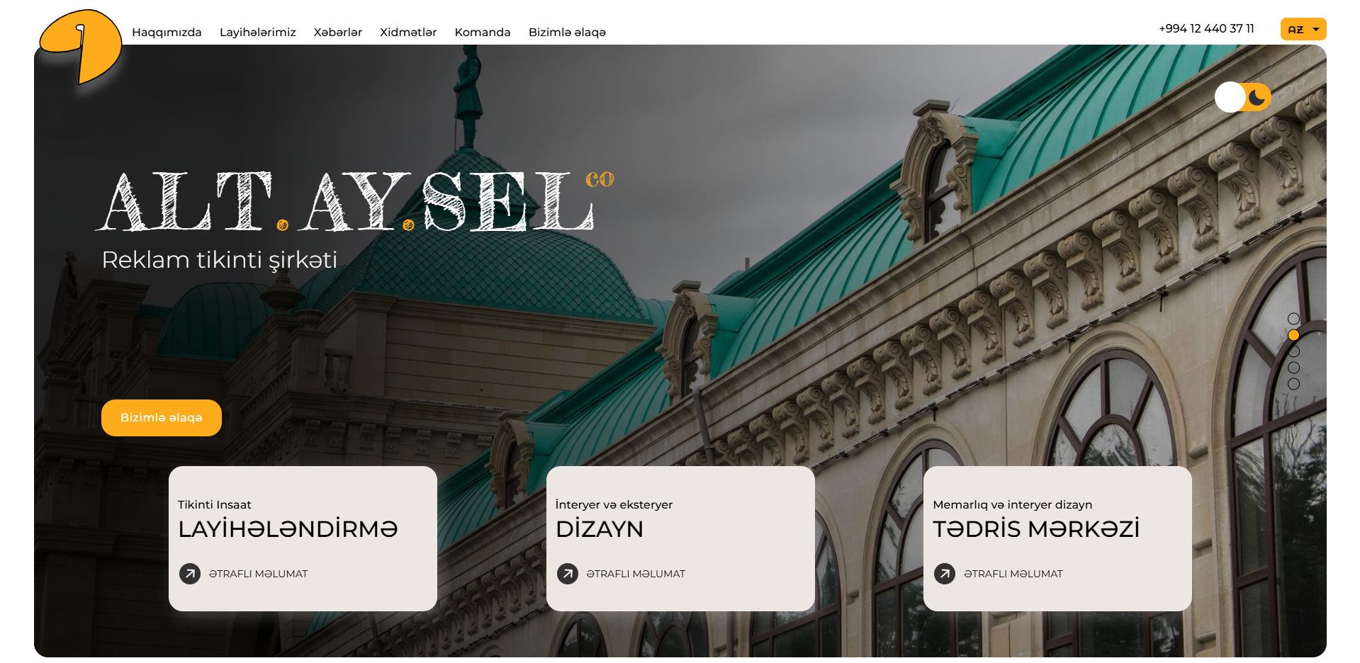 Altaysel — Website for an Architecture Firm — project by DAKER