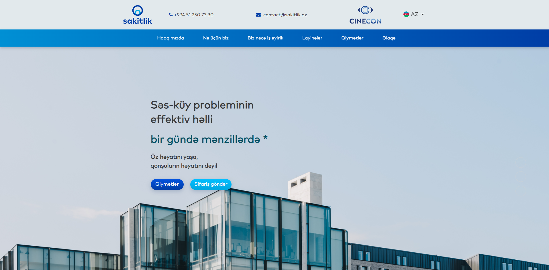Sakitlik.az — Redesign & Technical Rescue — project by DAKER